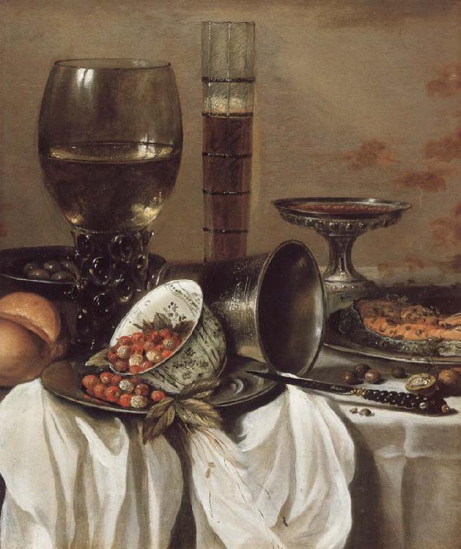 Pieter Claesz Still Life with Drinking Vessels Sweden oil painting art